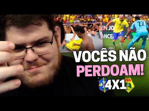 CASIMIRO REAGE: CÂMERA EXCLUSIVA DA CBFTV - BASTIDORES DE BRASIL 4 X 1 GUINÉ  | Cortes do Casimito