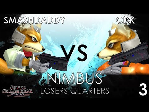 Nimbus #3 - Smashdaddy (Fox) VS Tempo | CDK (Fox/Peach) - SSBM Losers Quarters