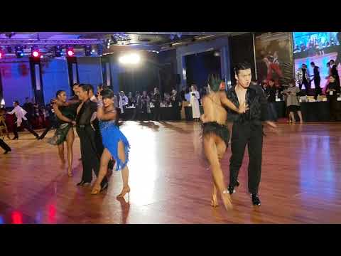 2019 1215第26屆自由杯世界公開業餘組拉丁  準決賽舞2  背號149 于文迪&Rebecca