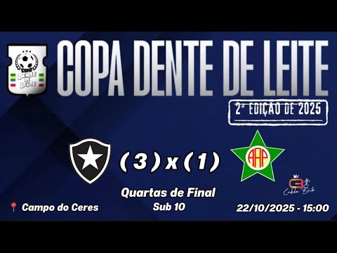 Botafogo SAF (3) x (1) Portuguesa - Under 10 - Quarterfinals - DENTE DE LEITE CUP 2025 - 2nd Edition