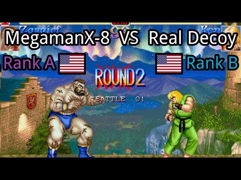 Super Street Fighter II X: Grand Master Challenge: MegamanX-8 (US, Rank A)  vs Real Decoy (US, Rank