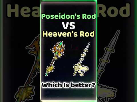 Poseidon's Rod VS Heaven's Rod! Which Is better? #fisch #roblox #robloxshorts