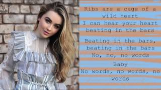 No Words - Sabrina Carpenter (Lyrics)