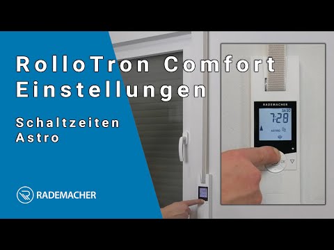 Electric belt winder from RADEMACHER - RolloTron Comfort - setting of switching times and Astro