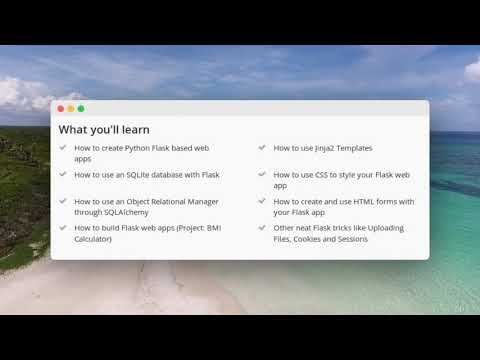 Python Flask: Make Web Apps with Python - learn Flask