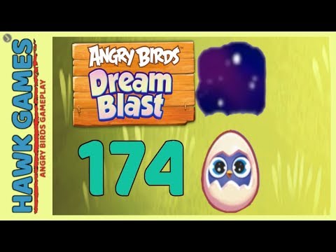 Angry Birds Dream Blast Level 174 - Walkthrough, No Boosters