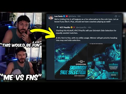 Tarik Reacts To LEO FARIA Announcing 1v1 Skirmish To Determine Side Selection