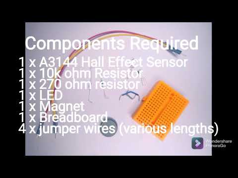 Magnetic switch. Using the A3144 Hall effect sensor. No microcontroller needed!!!