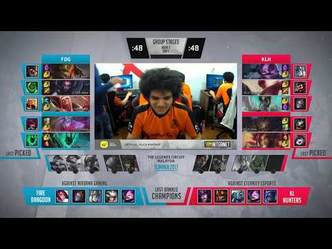 TLC MY Summer 2017 - Group Stage Week 2 - FDG vs. KLH - Game 1