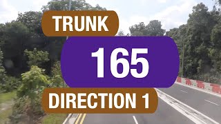 SBS Transit Trunk 165 (Direction 1) | Bus Service Route Visual