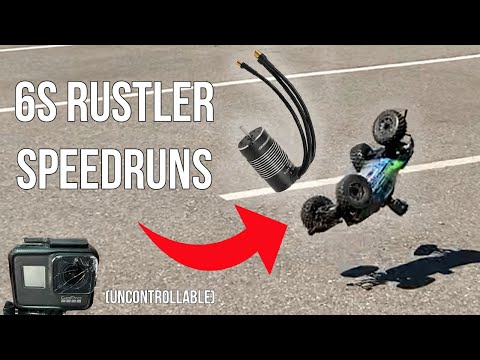 6s Rustler 4x4 Speedruns! - Hobbywing Max 8 Rustler 4x4