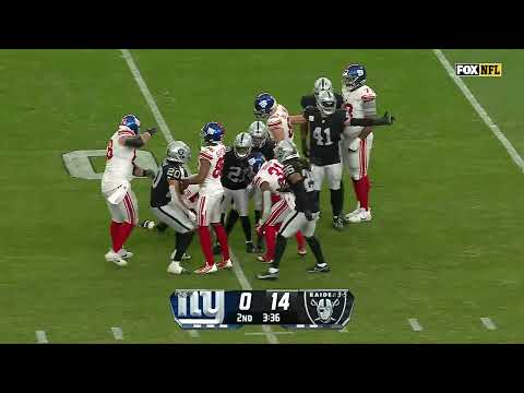 Raiders Defensive Highlights Vs Giants Week 9 2023