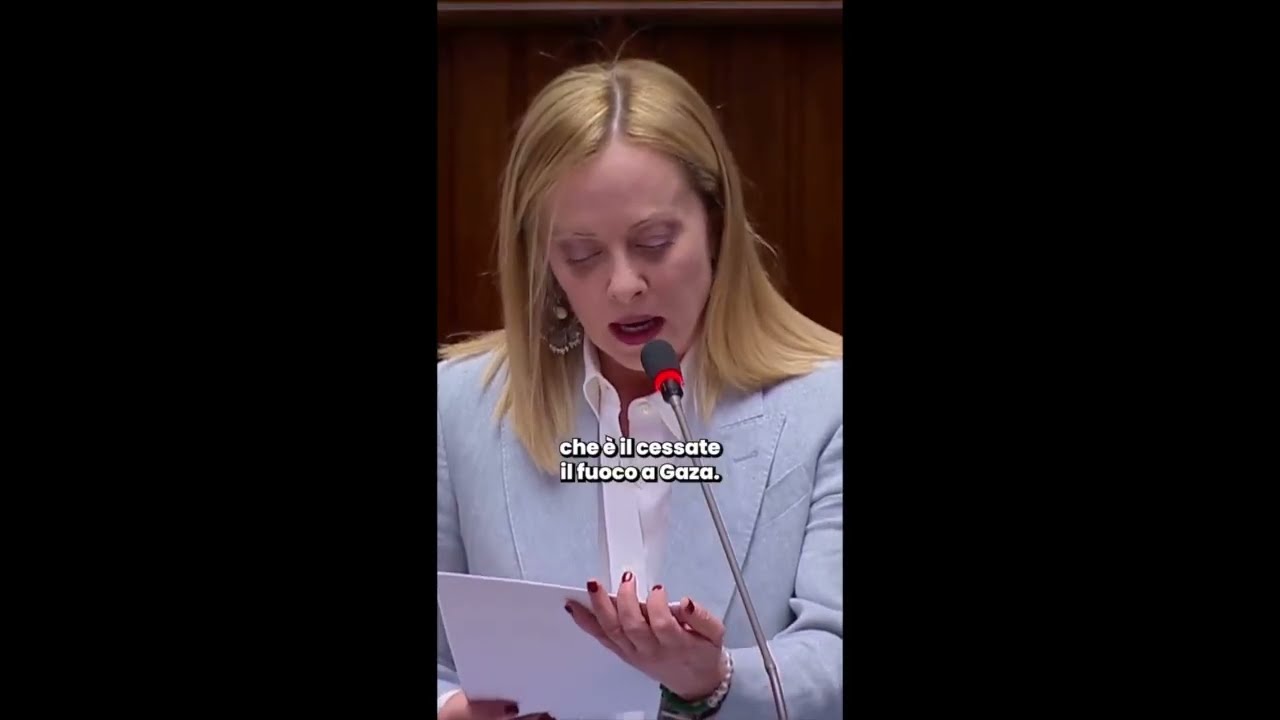 GIORGIA MELONI: "UN OBIETTIVO PRIORITARIO PER L’ITALIA È IL CESSATE IL FUOCO A GAZA"