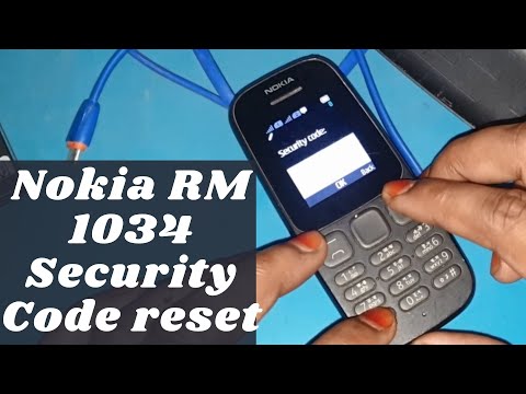 How to remove Security code on Nokia 105 || Nokia RM 1034 Security Code reset