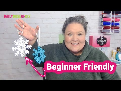 Easy 3D Paper Snowflake Cricut Craft