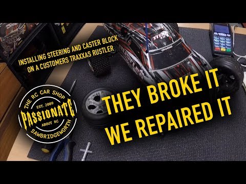 Repairing Steering And Caster Block Damage After Crash On Traxxas Rustler