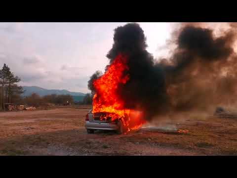 Vaje operative - požar osebnega vozila