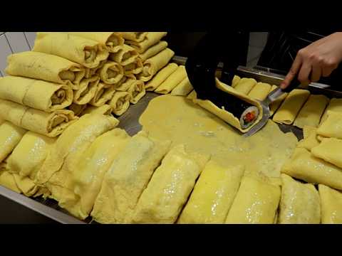 손님 몰려 골목이 바글바글?! 계란이불 덮은 전설의 김밥집 Korean street food