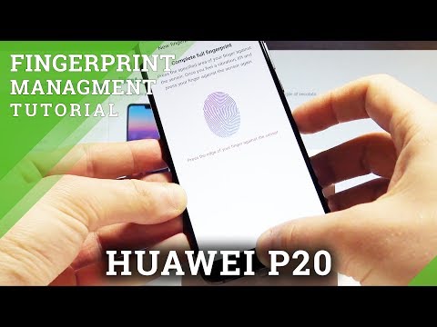 How to Add Fingerprint in HUAWEI P20 - Fingerprint Management |HardReset.Info