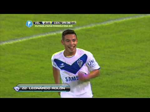 Gol de Rolón. Vélez 3 - Rosario Central 0. Fecha 16. Torneo Final 2014. FPT