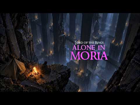 LOTR Ambience for Sleep & Relaxation | Alone in Moria – Campfire, Deep Halls & Gentle Fantasy Music
