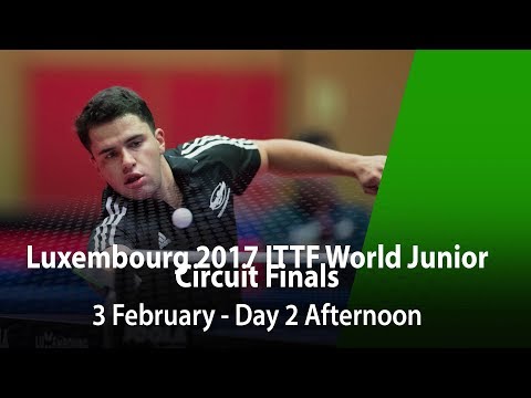 LUXEMBOURG 2017 ITTF World Junior Circuit Finals - Day 2 Afternoon