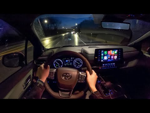 2022 Toyota Sienna Platinum - POV Night Drive (Binaural Audio)