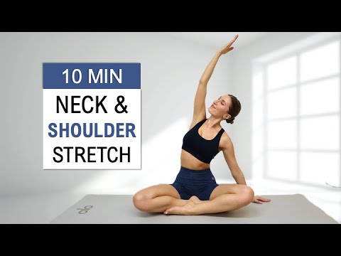 10 Min NECK, SHOULDER + UPPER BACK STRETCH - Yoga Style | Release Tension & Relax, No Repeat