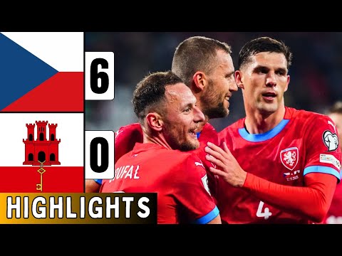 Czechia vs Gibraltar 6-0 | Highlights | World Cup 2026 Qualifiers | Tomáš Souček Goal | Coufal