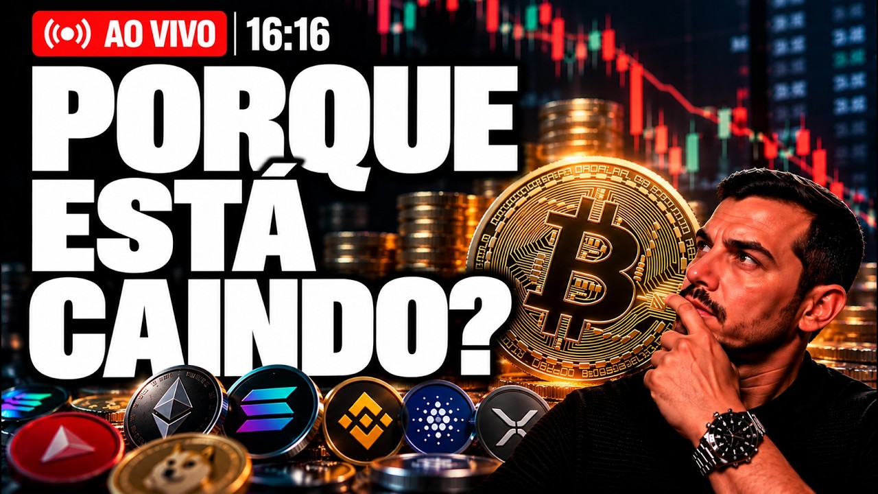 🔥 Bitcoin AO VIVO - Dados Bons Mas Tudo Caindo - Analisando os Mercados