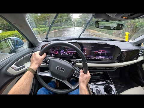 2025 Audi A5 Prestige - POV Rainy Test Drive (Binaural Audio)