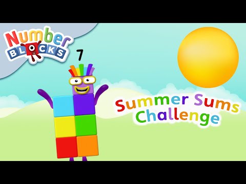 @Numberblocks- Big Numbers Challenge | Summer Sums ☀ - Kingdom Kids Zone, Little Learners - Numberblocks