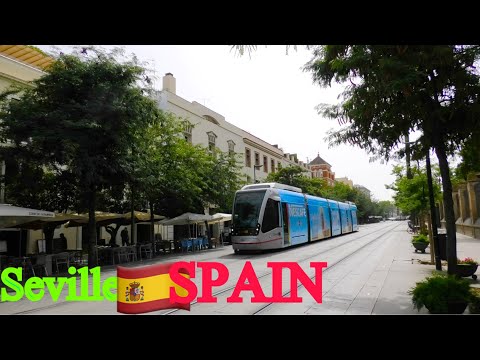 Seville Spain 🇪🇸 City center summer walking tour, August 2023 4k walk.