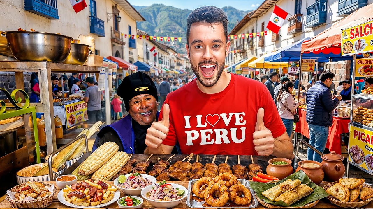 Probando COMIDA CALLEJERA en PERÚ