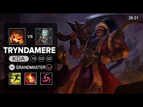 Tryndamere vs Gnar Top - KR Grandmaster - Patch 26.01 Season 16
