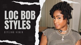 HOW TO STYLE YOUR LOC KNOT BOB: 7 STYLES | cassiekaygee