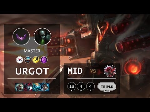 Urgot Mid vs Katarina - KR Master Patch 12.2