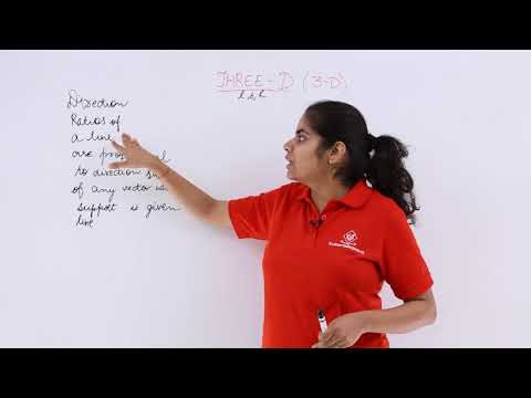 Class 12th – Direction Ratios of Line Overview | Three Dimensional Geometry | Tutorials Point
