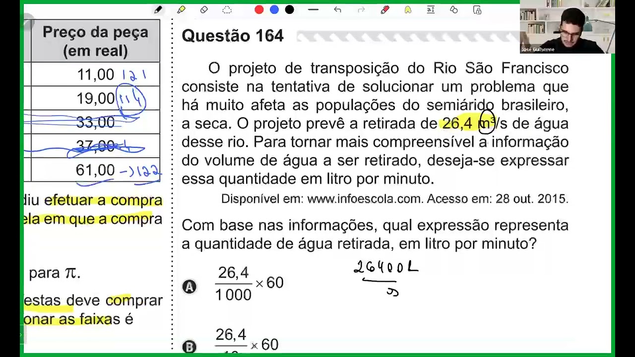 Resolução em Vídeo — Questão 141 ENEM 2019 PPL