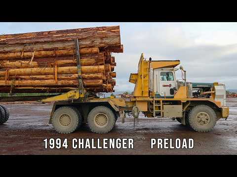 Extreme Logging Trucks 10  1994 Challenger Preload  Detroit Diesel Series 60