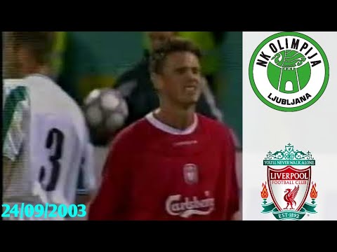 Olimpija Ljubljana vs Liverpool 24/09/2003 ● UEFA Cup 2003/2004 (First round, first leg)