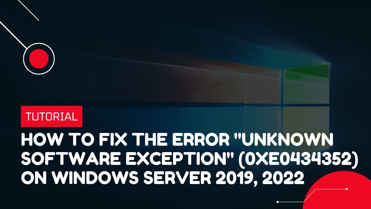How to fix the error 