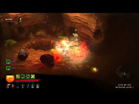 Diablo III playing Barbarian (PS3) Inferno (Normal difficulty) part 36