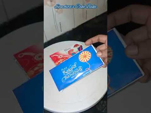 Specially packed Raksha Bandhan Chocolate bar # Ras malai flavour chocolate #Dry fruit Chocolate bar