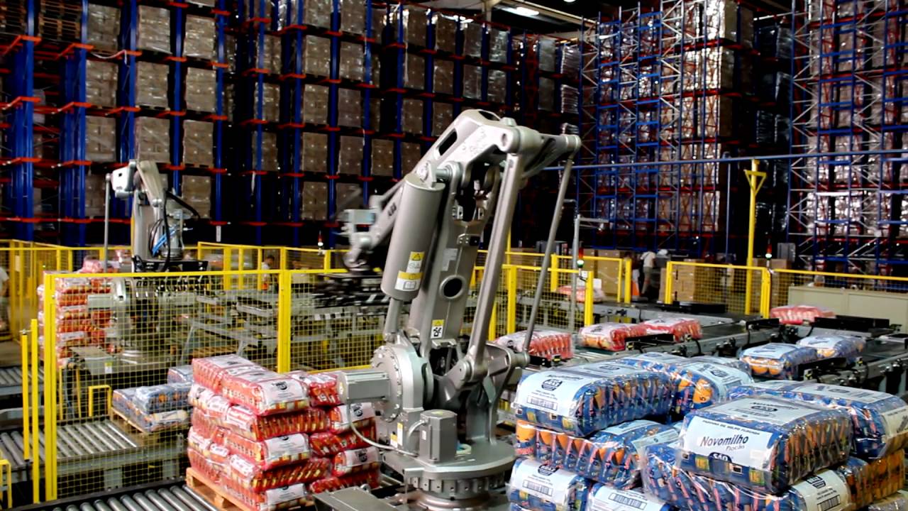 Watch Now Paletização automÔtica de fardos de Flocão de Milho - PA-50 INDUMAK Paletização automÔtica de fardos de Flocão de Milho - PA-50 INDUMAK