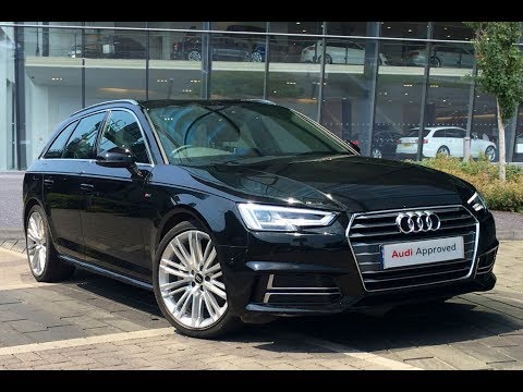 GN67OGA AUDI A4 AVANT TDI S LINE BLACK 2017, West London Audi