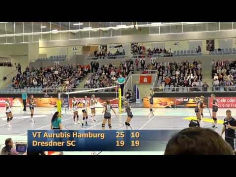 Volleyball 1. Bundesliga Frauen, VT Aurubis Hamburg - Dresdner SC