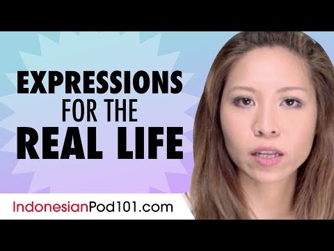 Vocabulary and Common Expressions for Real Life Indonesian Conversation