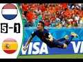 مباراة إسبانيا - هولندا 1-5 كاس العالم 2014 مباراة المجنونة [ بتعليق ع