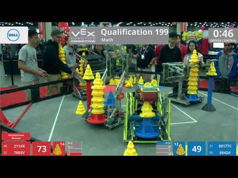 2018 VRC Math Q199 - 2114X 7983V vs 98177C 6842A - 117 to 109